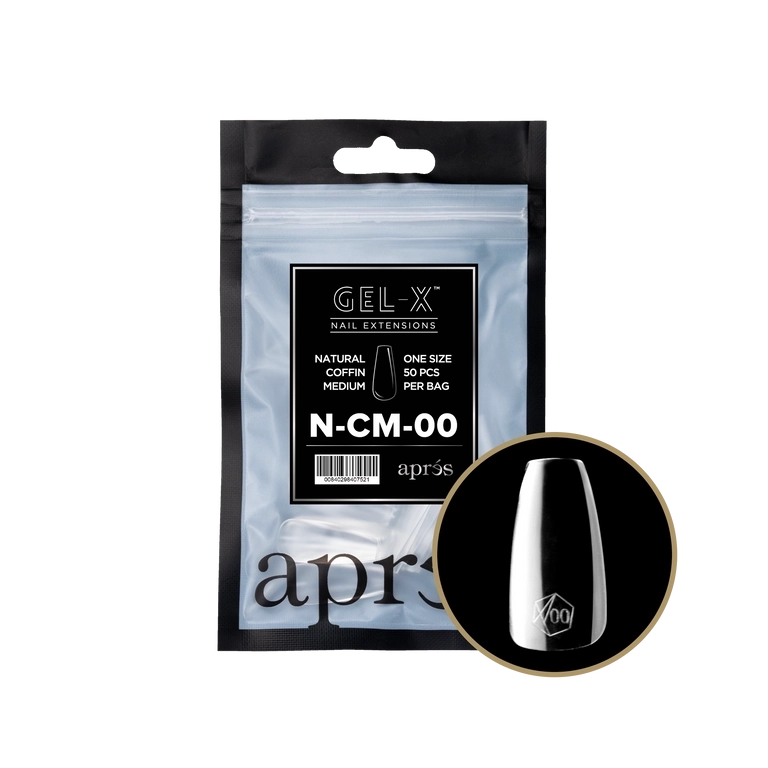 Apres GelX Natural Coffin Refills