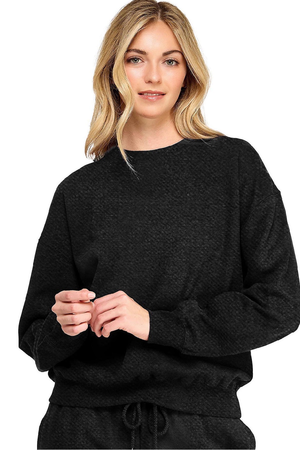 Honeycomb Oversize Sweatshirt