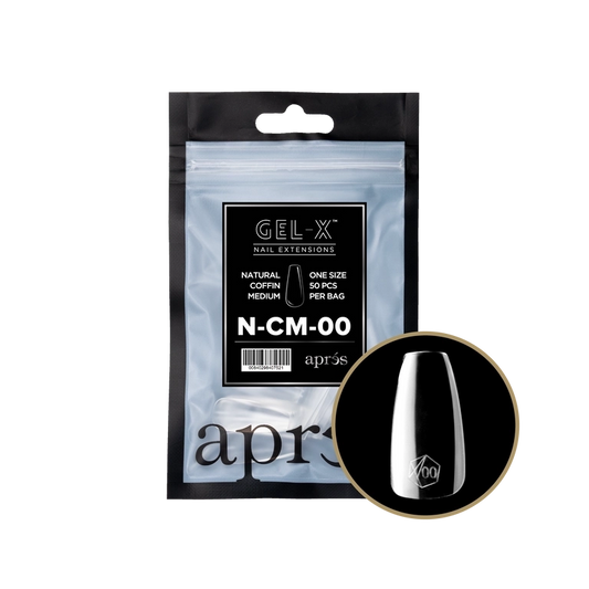 Apres GelX Natural Coffin Refills