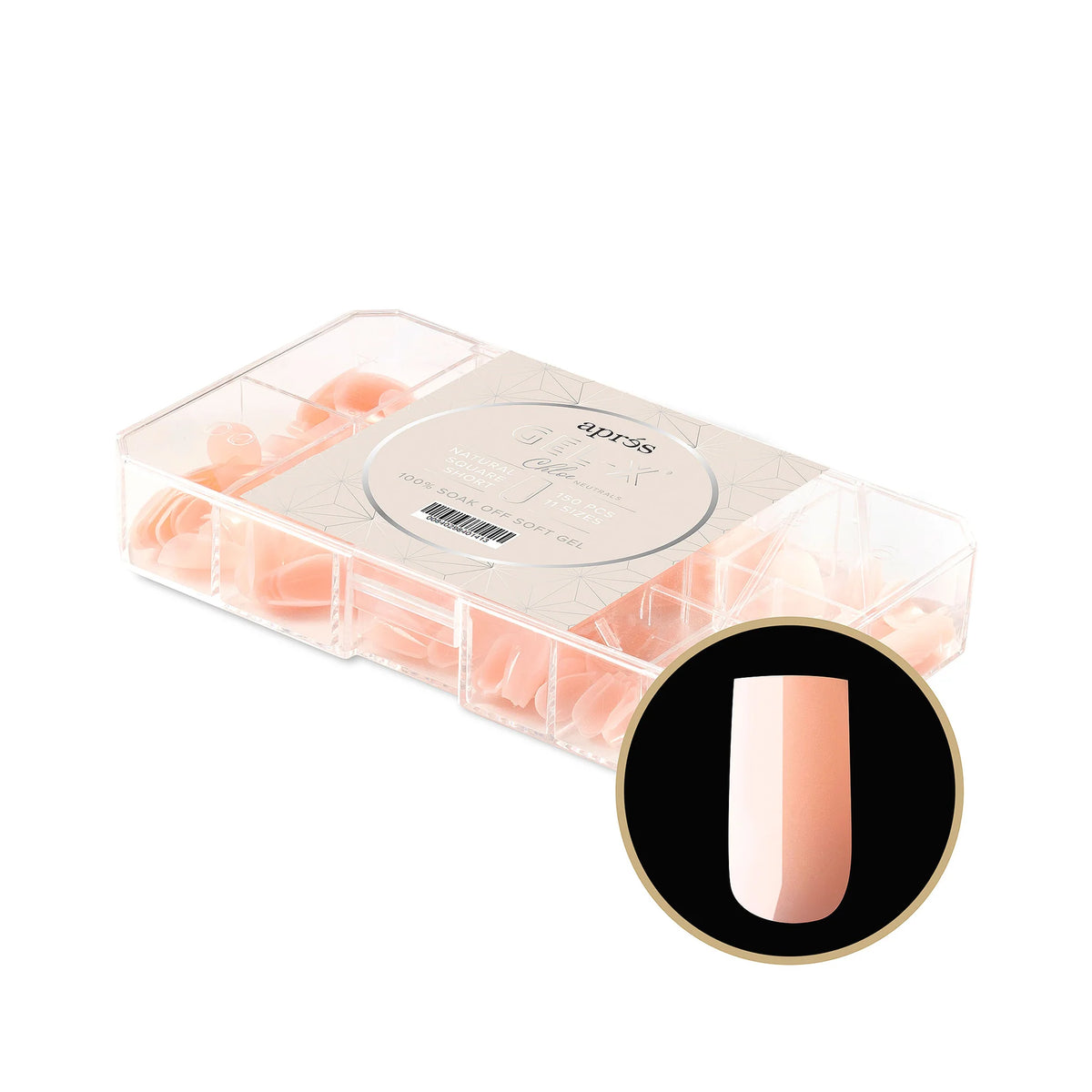Apres GelX Neutrals - Natural Chloe Square Short image