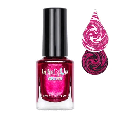Whatsup Holographic Red All Over Stamping Polish