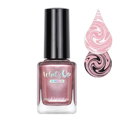 Whatsup Roses Are Gold Stamping Polish