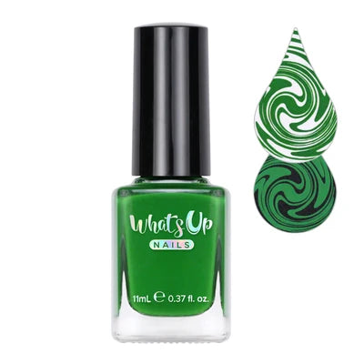 Whatsup Green The Other Side Stamping Polish